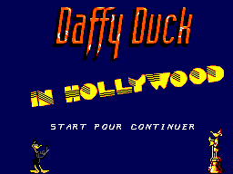 Title screen of Daffy Duck in Hollywood
