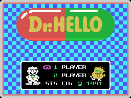 Title screen of Dr. HELLO
