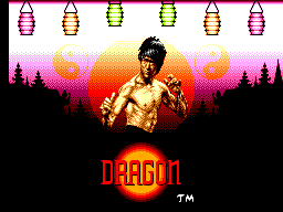 Title screen of Dragon - The Bruce Lee Story