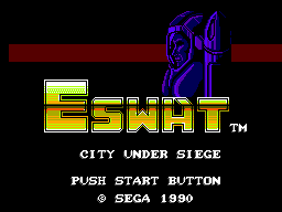 Title screen of E-SWAT