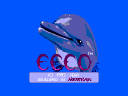 Title screen of Ecco the Dolphin