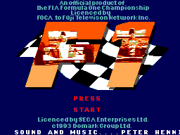 Title screen of F1