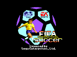 Title screen of FIFA International Soccer
