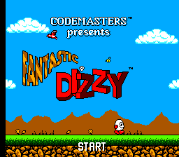 Title screen of Fantastic Dizzy