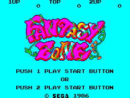 Title screen of Fantasy Zone