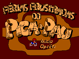 Title screen of Ferias Frustradas do Pica Pau