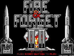 Title screen of Fire & Forget II