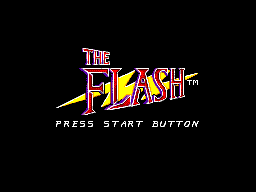 Title screen of The Flash