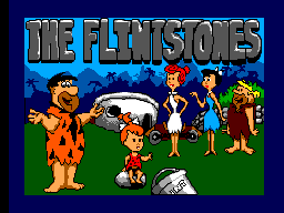 Title screen of The Flintstones