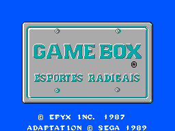 Title screen of Game Box Serie Esportes Radicais
