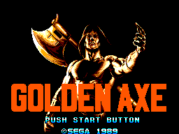 Title screen of Golden Axe