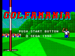 Title screen of Golfamania