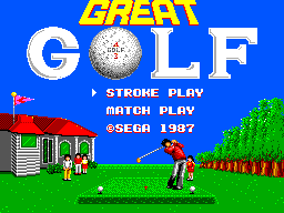 Title screen of Great Golf