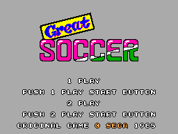 Title screen of World Soccer