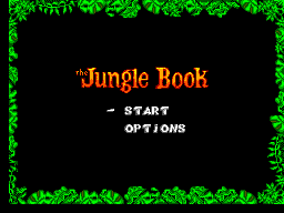 Title screen of The Jungle Book