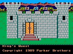 Title screen of King's Quest - Quest for the Crown