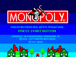 Title screen of Monopoly