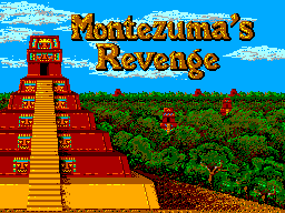 Title screen of Montezuma's Revenge - Featuring PANAMA JOE