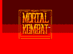 Title screen of Mortal Kombat