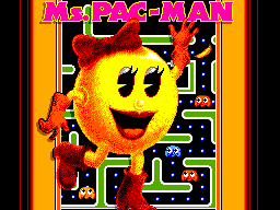 Title screen of Ms. Pac-Man