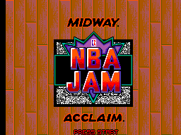 Title screen of NBA Jam
