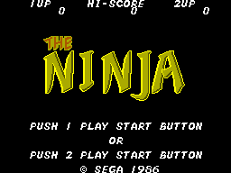 Title screen of Ninja