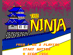 Title screen of The Ninja