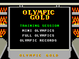 Title screen of Olympic Gold