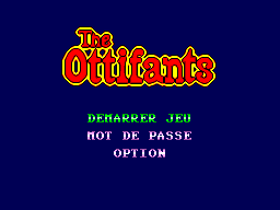Title screen of The Ottifants