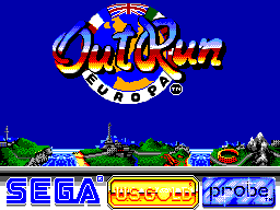 Title screen of OutRun Europa