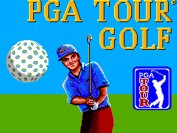Title screen of PGA Tour Golf