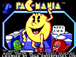 Title screen of Pac-Mania