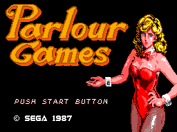 Title screen of Parlour Games