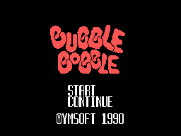Title screen of Power Boggle Boggle