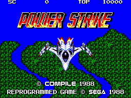 Title screen of Power Strike