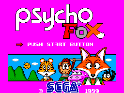 Title screen of Psycho Fox