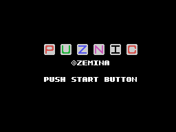 Title screen of Puzzle Game