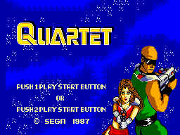 Title screen of Quartet