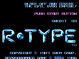 Title screen of R-Type