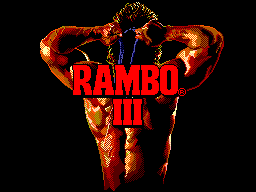 Title screen of Rambo III