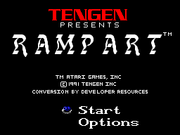 Title screen of Rampart