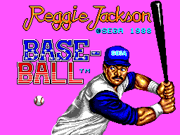 Title screen of Reggie Jackson Baseball