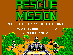 Title screen of Rescue Mission