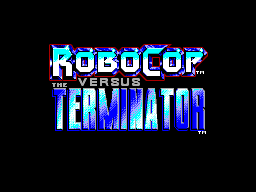 Title screen of RoboCop versus The Terminator