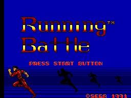 Title screen of Running Battle