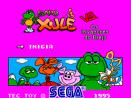 Title screen of Sapo Xule vs. Os Invasores do Brejo