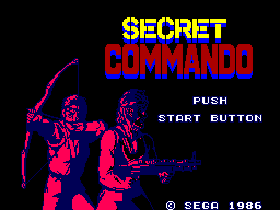 Title screen of Secret Command