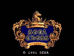 Title screen of Sega Chess