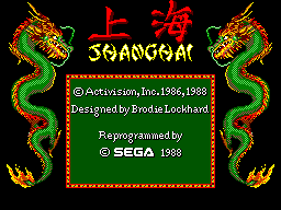 Title screen of Shanghai