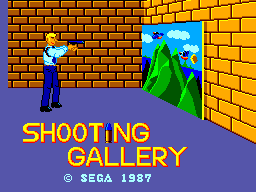 Title screen of Shooting Gallery